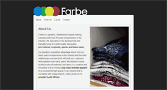 Desktop Screenshot of farbe.co.za