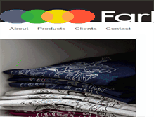 Tablet Screenshot of farbe.co.za